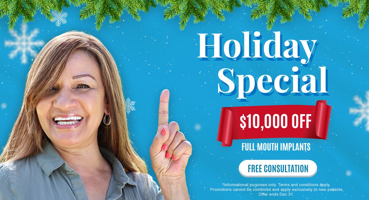 OneSolution® limited-time offer: up to $10,000 off full mouth dental implants