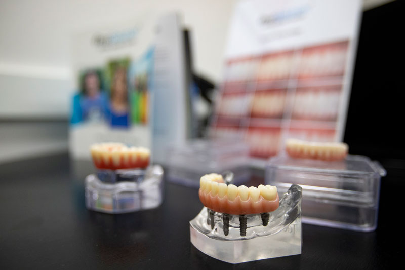 Dr. Eli Friedman with full-arch zirconia teeth