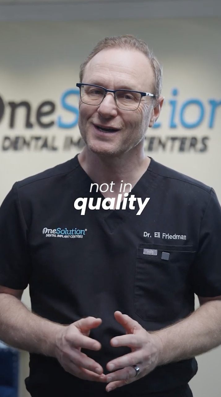 Dr. Eli Friedman of OneSolution® Dental Implant Centers