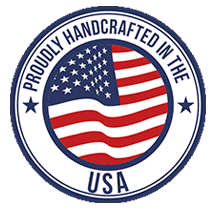 Proudly handcrafted in The USA Logo