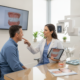 Dentist consulting with patient about dental implants in a Plantation clinic