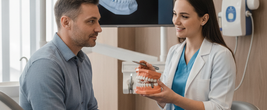 Dental consultation at OneSolution Dental Implant Centers